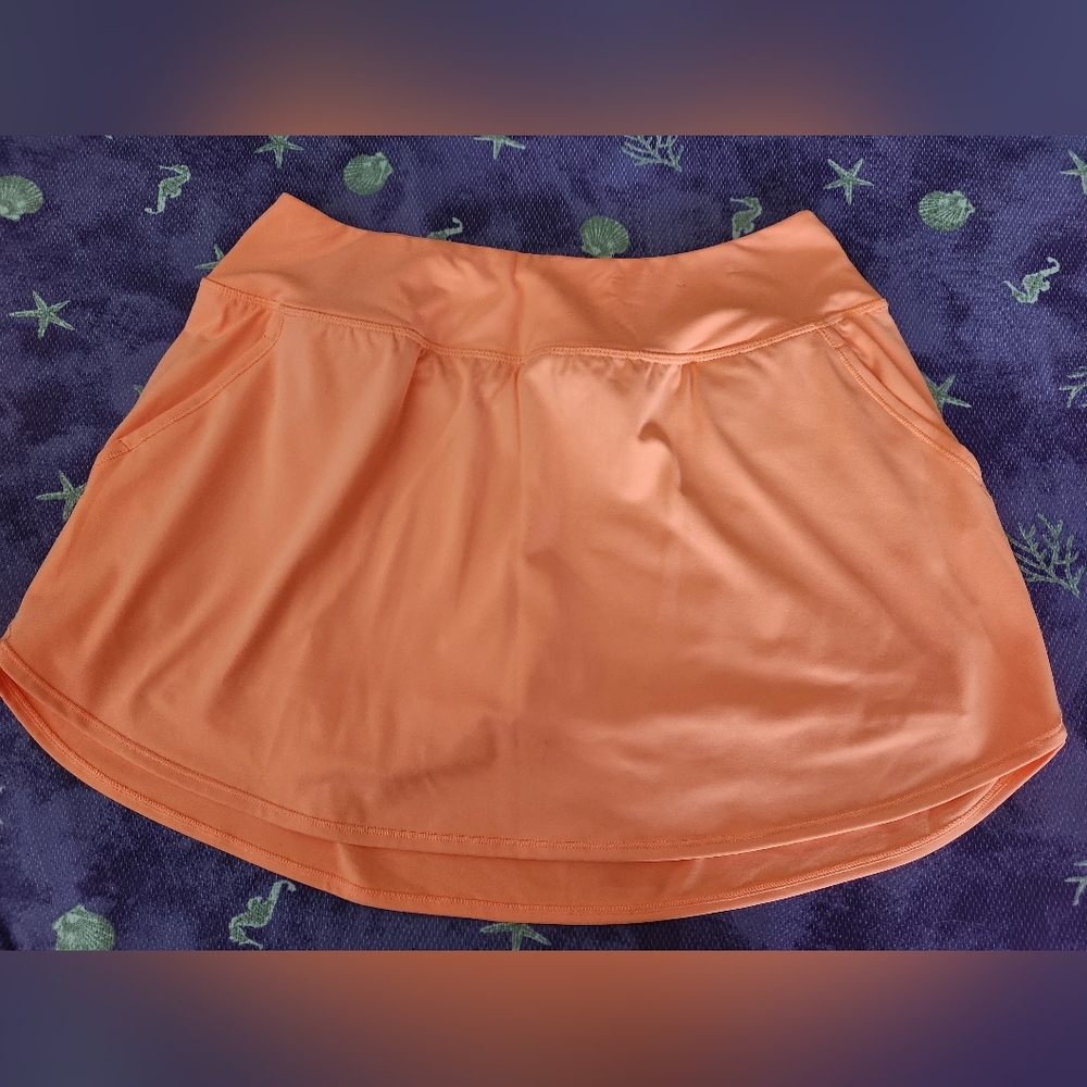 NWOT FILA Sport Neon Coral/Orange Skort - Size XL